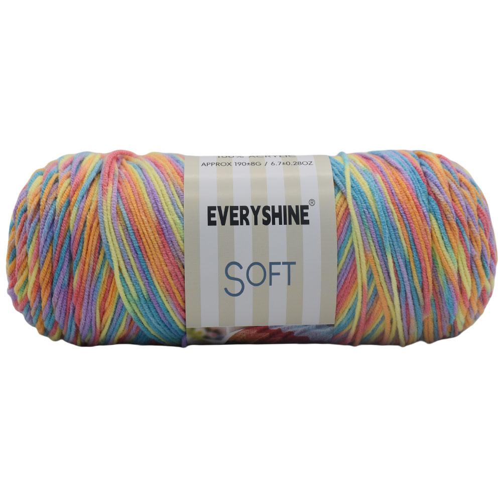 6pcs Gradient Super Bulky Yarn for Blankets Jumbo Polyester Bundle (1.14kg) - Extra Thick Multicolor DIY Knitting Crochet Kit for Chunky Home Decor