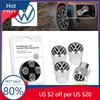 Nové 4ks Krytky ventilků kol automobilu Stonky Stylizace pro Volkswagen VW R-line GTI UPi Golf 7 Golf 8 Passat Jetta Touran CAD
