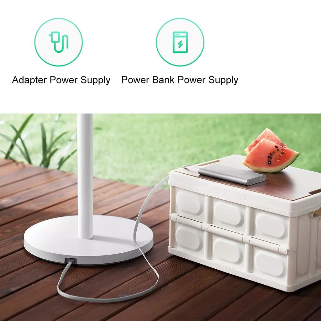 Ventilatore da Pavimento Inverter DC Intelligente MIJIA 1X Aggiornato Con 7 Pale, Flusso d'Aria Grandangolare a 140°, Basso Rumore 25,6dB, Supporto Power Bank