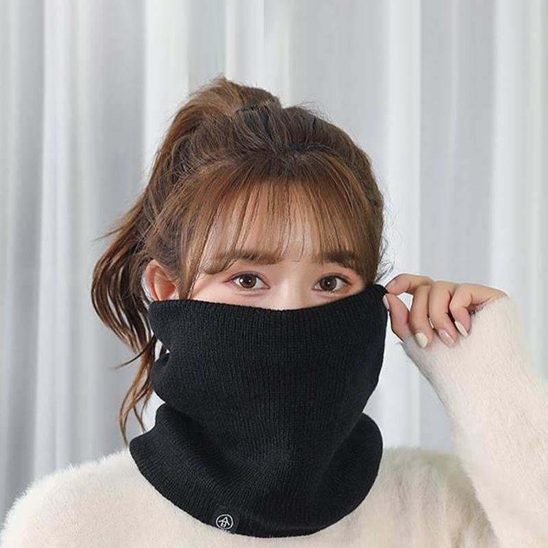 Autumn And Winter Velvet Thickened Scarf Unisex Korean Version Versatile Outdoor Leisure Sports Cycling Cold-Proof Neck Gaiter