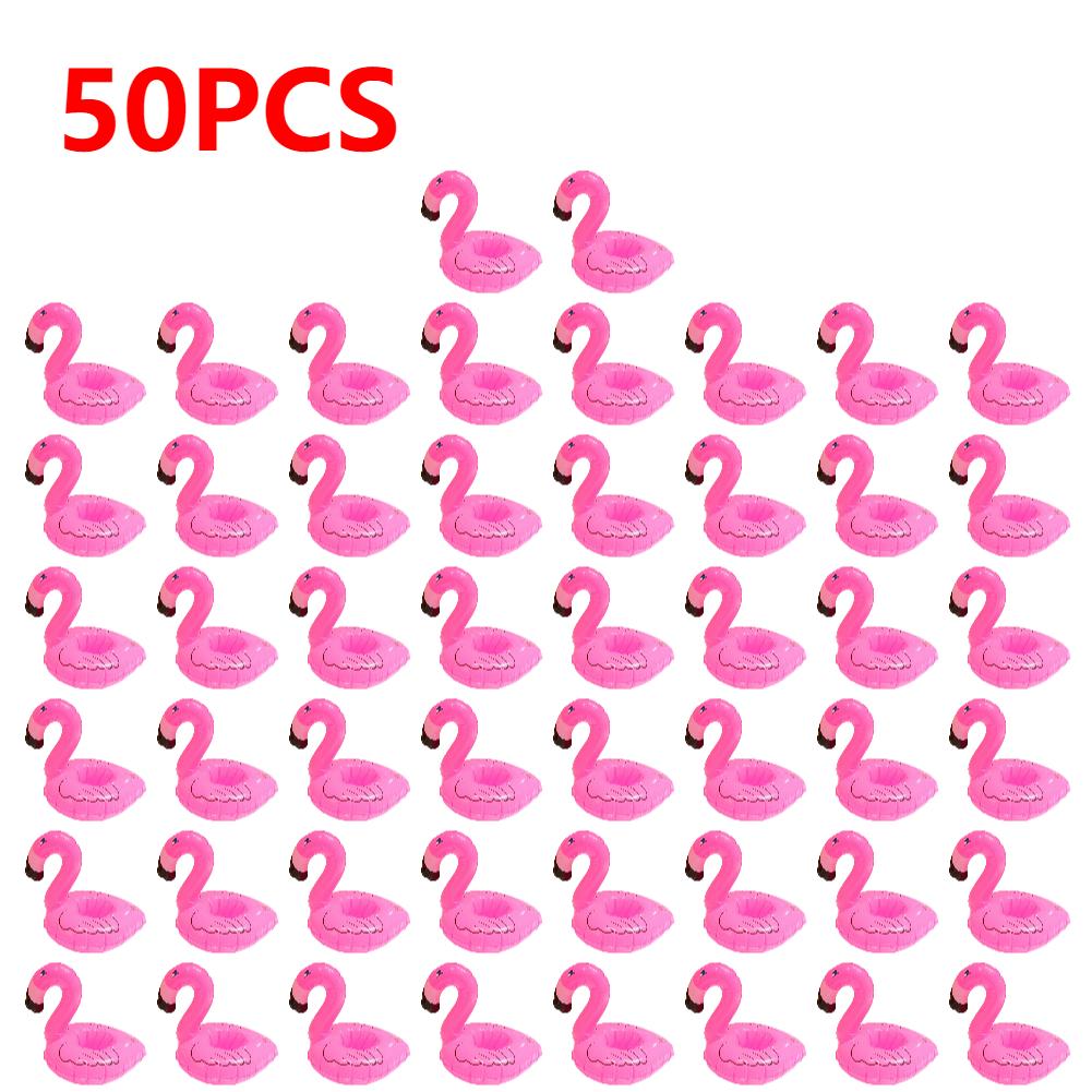 Flamingo Float Inflatable Drink Cup Holder Pvc Floating Water Coaster Swimming Pool Drink Float Drinkware Tray Party Decor