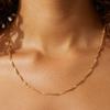 Exquisite Gold Plated Stainless Steel Thin Chain Necklace for Women Simple Style Clavicle Chain Female Zircon