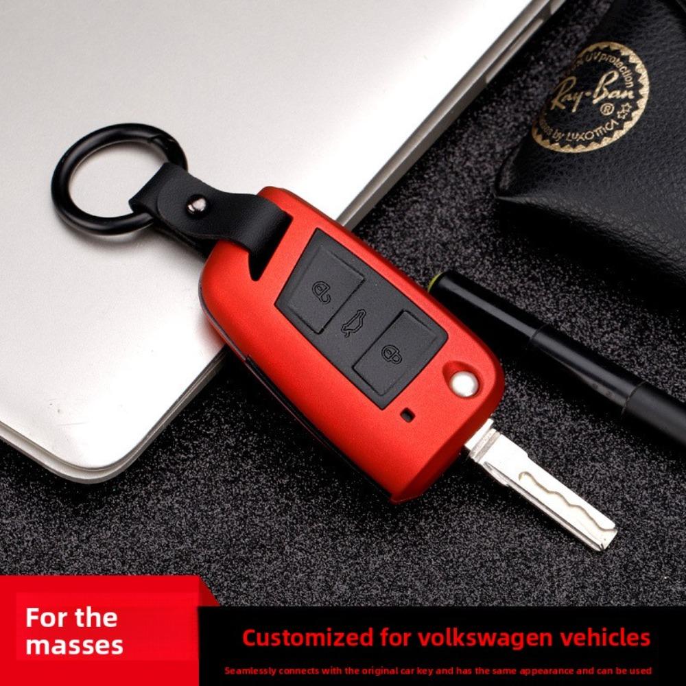 For VW Key Case for Magotan Passat Tiguan L Touareg Golf T-Roc Sagitar Car Keys Holder