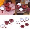 Cooking Pot Pan Enamel Cookware Set Miniature Kitchenware For Doll House Scene Display Accessory Craft Model Supply