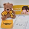 BTS V Kim Taehyung Klíčenka s medvídkem Compose Coffee Limitovaná