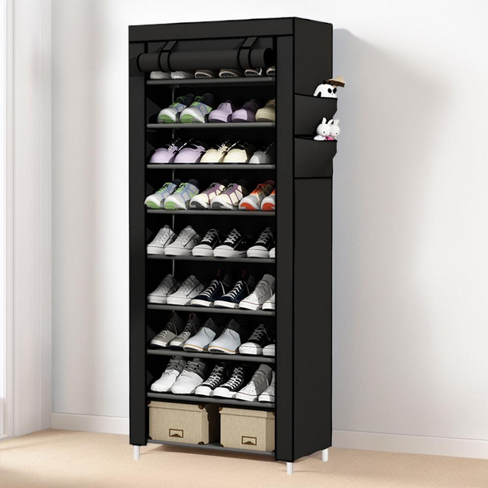 10 Layers Shoe Cabinet Household Multi-Layer Storage Shoes Dust-Proof Door Porch Floor Large-Capacity Porch Rack Shoe Rack