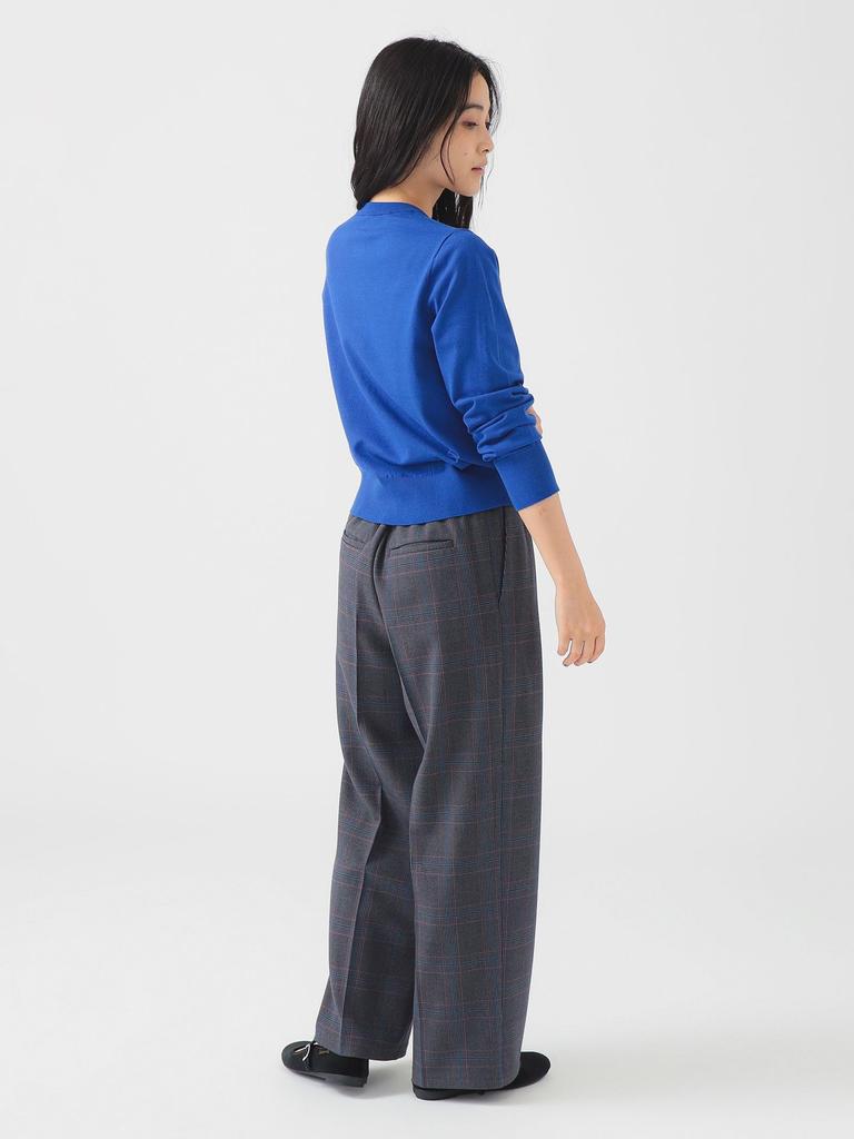 B:MING LIFE STORE by BEAMS Women's Long Sleeve Knit Cardigan with Design Buttons, Blue/Free Size