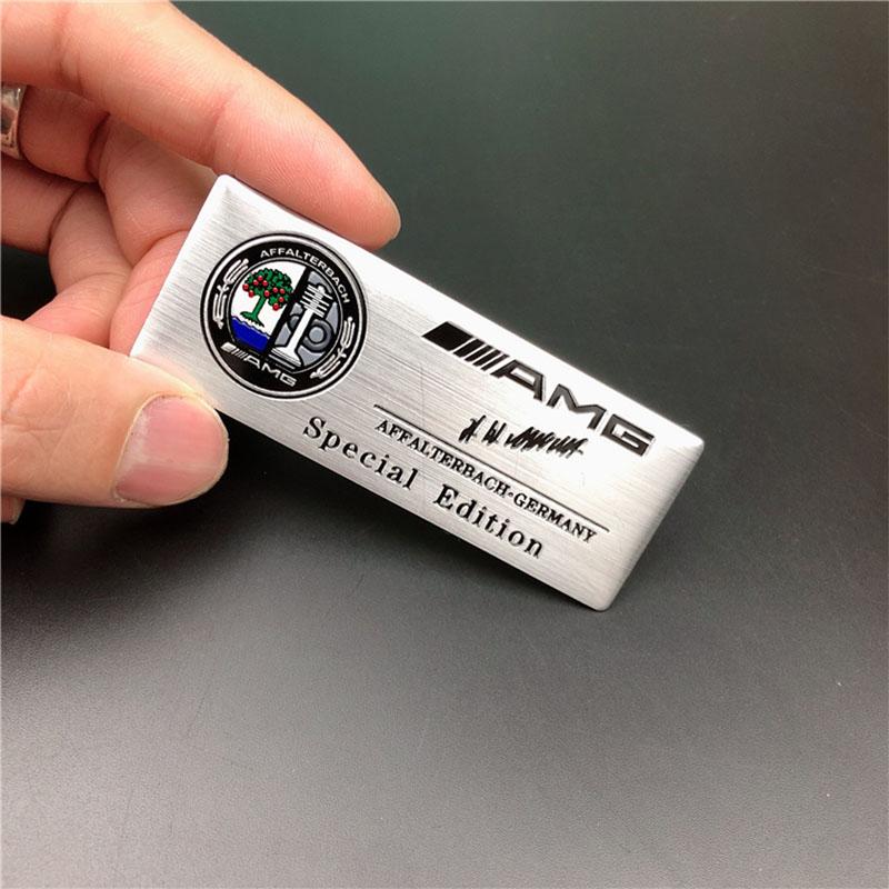 Neues 80% 3D Metall Aluminium Abzeichen Auto Karosserie Dekoration Aufkleber Für Mercedes Benz AMG W204 W205 W203 W211 W212 W213 W201 W210 W124