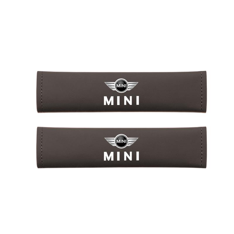AAFF1 Car Seat Belt Cover Shoulder Protective Pad Accessories For MINI Cooper R56 F56 R50 JCW Cabrio Aceman Countryman Clubman WORKS