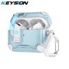 KEYSION Magnetic Automatic Switch Earphone Case for Airpods Pro 3 Pro 2 Shockproof Phone Stand Headphone Cover for AirPods 4 3 2 1
