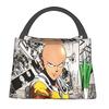 Anime One Punch Man Insulated Lunch Bag for Women Kids Leakproof Food Boxes Thermal Lunch Box Tote