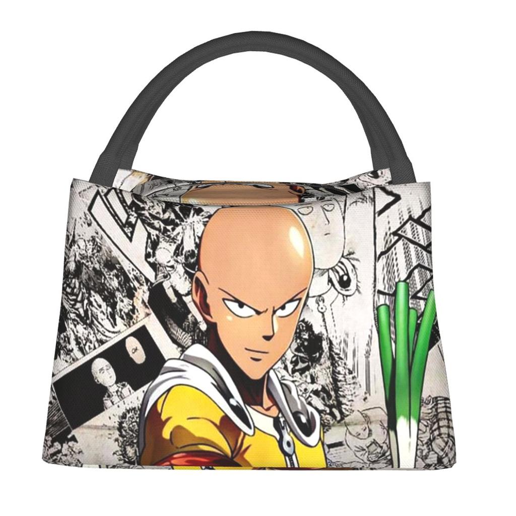 Anime One Punch Man Insulated Lunch Bag for Women Kids Leakproof Food Boxes Thermal Lunch Box Tote