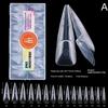 150Pcs French Nail Dual Forms Quick Building Gel Mold Full Cover Tip Salon Quality Extension Nail Art Forms