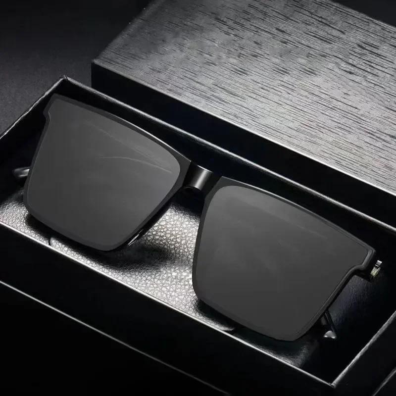 Fashion Men's Business Driving Square Acetate Windproof Shades Sunglasses Retro Sunglasses Outdoor Men's Sunglasses