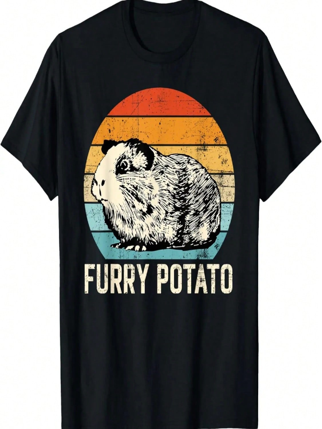 Funny Guinea Pig Lover, Furry Potato, Cavy Owner, Guinea Pig T-Shirt S