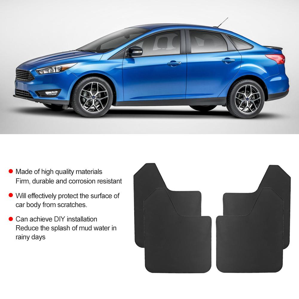 4Pcs Universal Mudguard Cover Mud Flap Guards Fenders Fit for Subaru Forester MF12BASBLK