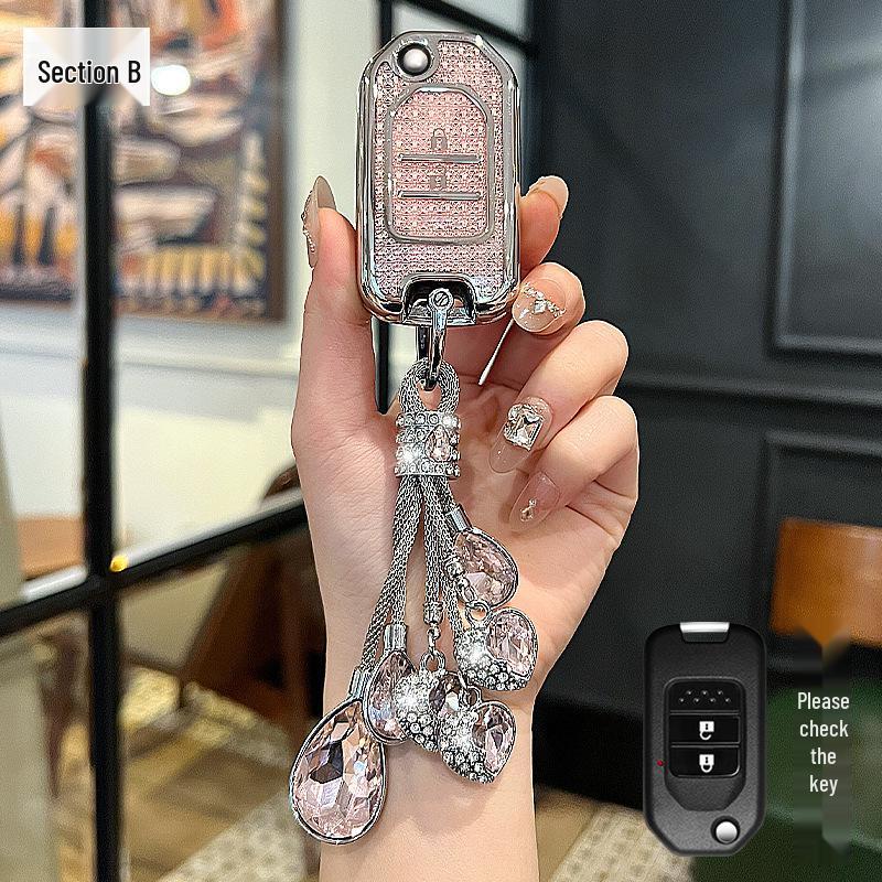 Compatible Car Key Cover for BZ Picture, XRV, Haoying, CRV, Lingpai, Jade, Civic, Accord, Fit