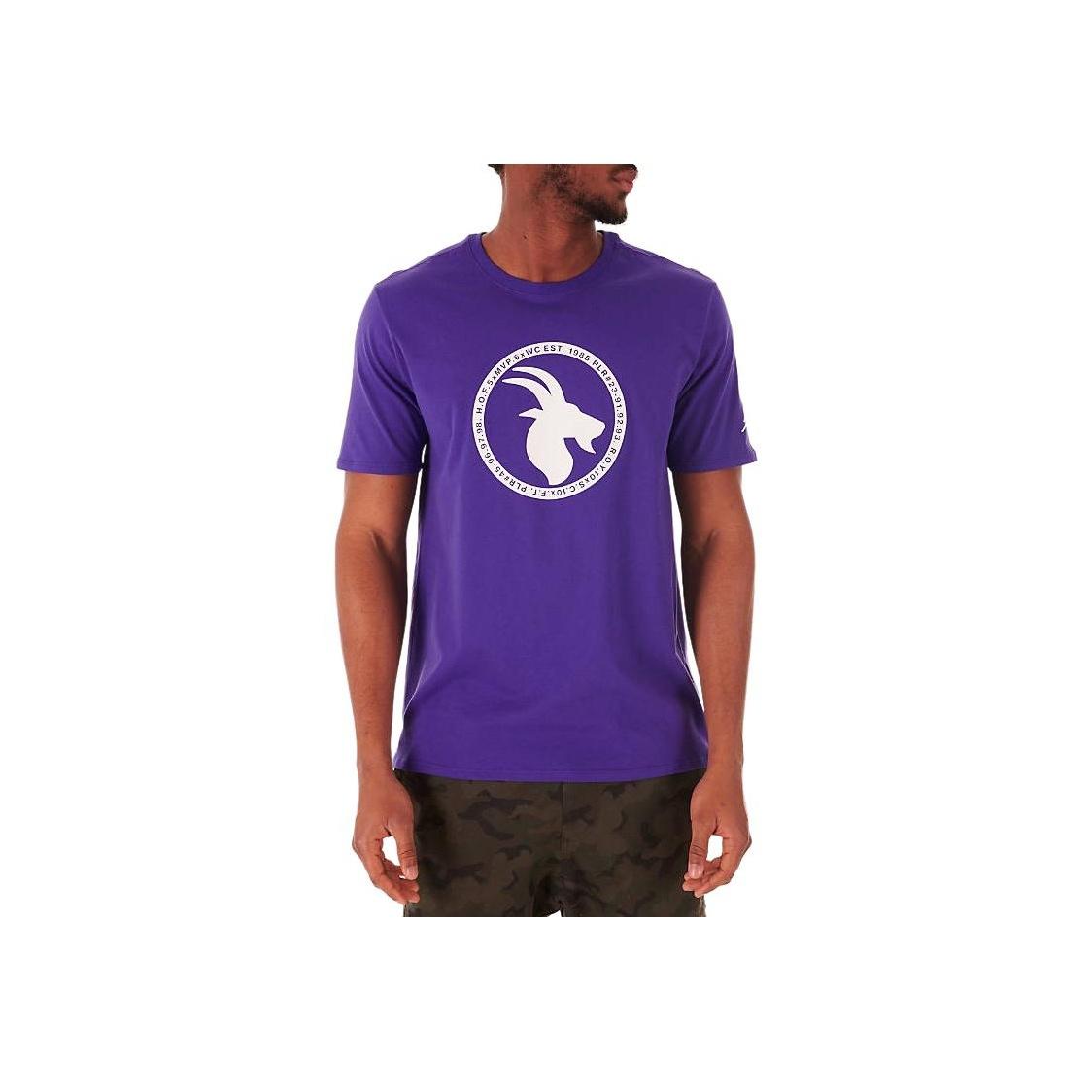 

Jordan Air Футболка с коротким рукавом и круглым вырезом для мужчин топы Фиолетовый BV7454-494 M