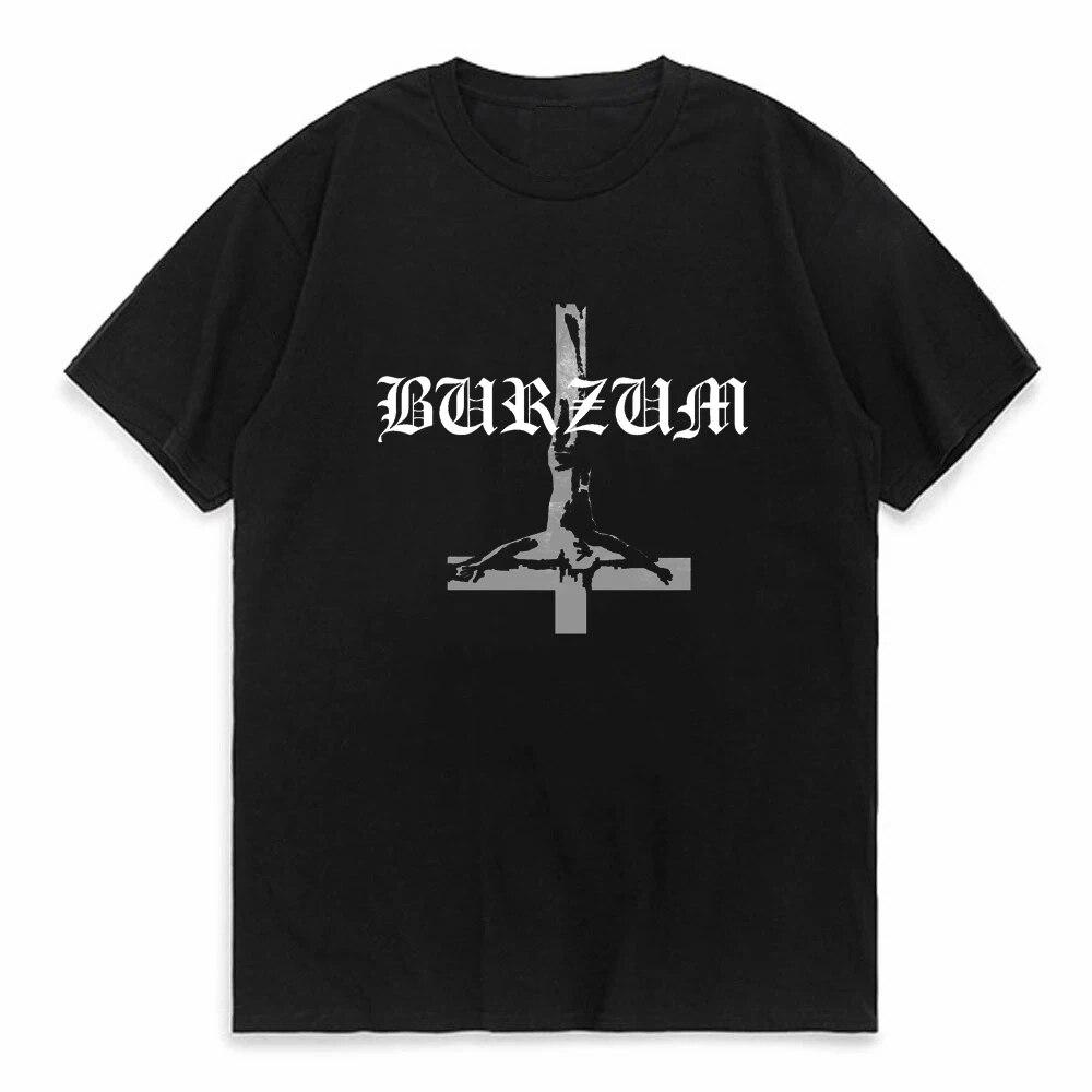 

Футболка Burzum Varg Vikernes, черная футболка из металла Dungeon Synthneofolk Fans, удобные летние хлопковые классические топы с круглым вырезом