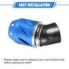 VekAuto Motorcycle Air Filter 26/35/42/48mm ID 140x700mm Motorcycle ATV Durable Aluminum Alloy Blue