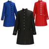 Medieval Steampunk Gothic Clothing Jacket Stand-up Collar Long Coat Vintage Stand-up Collar Uniform Long Coats With Buttons