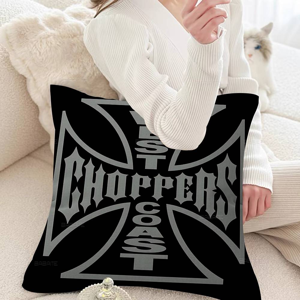 West C-Coast C-Choppers Cushion Cover Polyester Sofa Cushions Decorative Throw Pillows Home Decoration Pillowcover