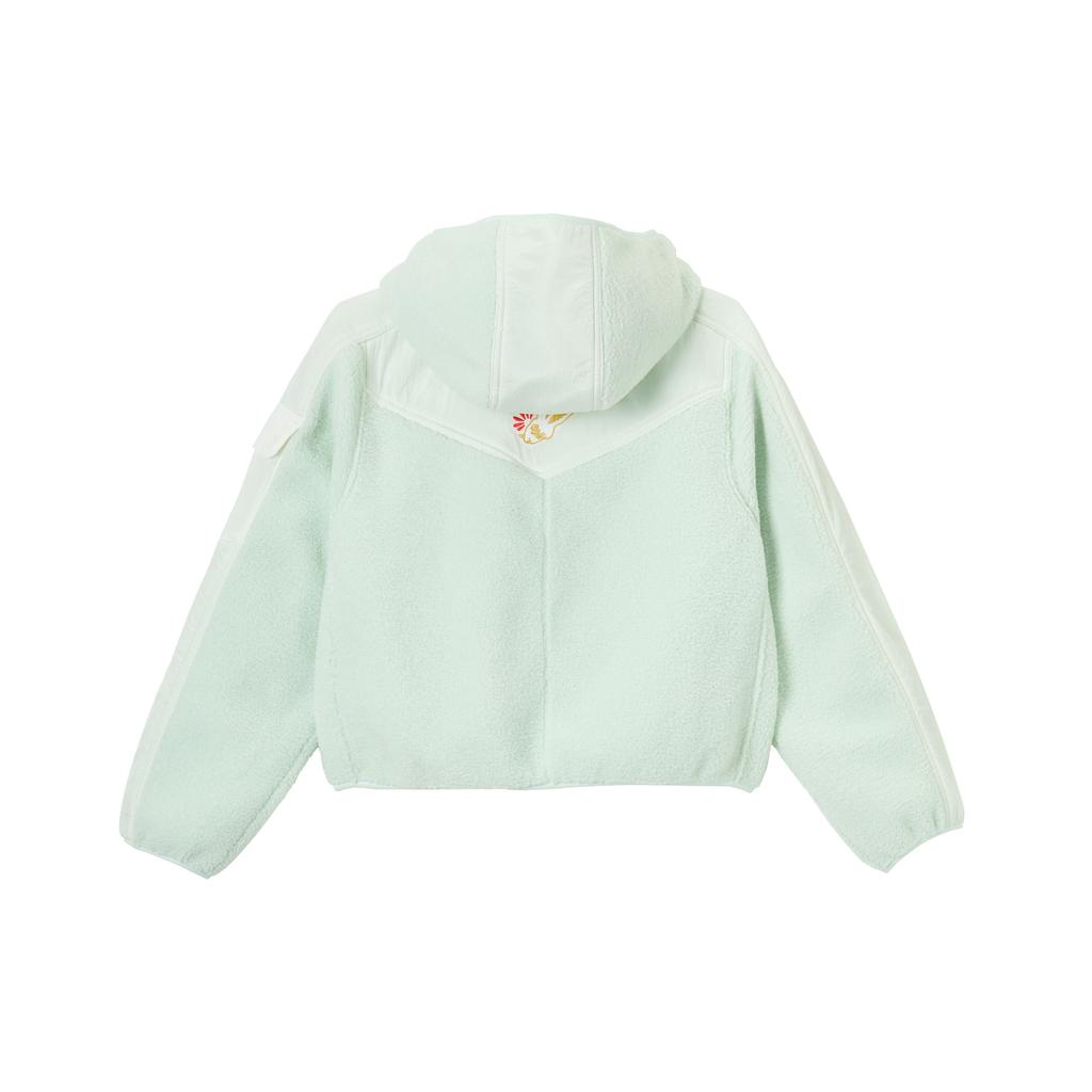 Jordan Cny Series Rabbit Year Half Zip Multi Pocket Fleece Hoodie Women hoodies Light-Green FB1635-394