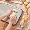ecoco Wenge Wood & Stainless Steel Double-Sided Cutting Board