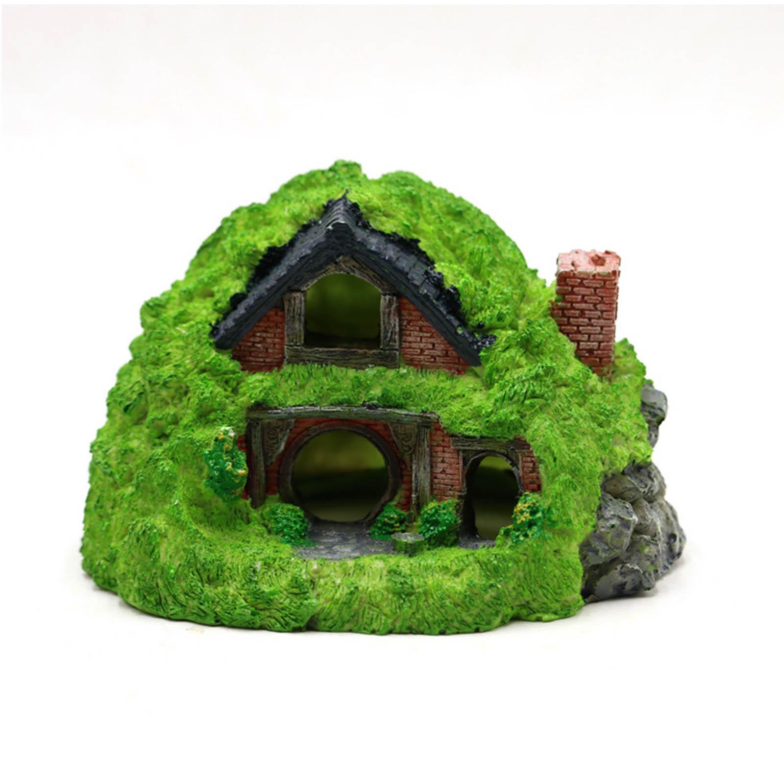 

Hermit Crab Climbing Toy Resin Decoration Hobbit House Cave Ornament Aquarium Decoration LMC20559##1