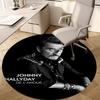 Johnny Hallyday Circular Rug - Office Decorative Carpet For Living Room Bedroom Door Mat Floor Rug Computer Chair Area Rug