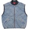 Supreme Zip-Off Sleeve Quilted Bomber Jacket Denim