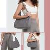 Fashion Underarm Bag for Women Versatile Shoulder Bag Solid Color Armpit Bag