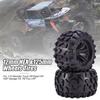 2pcs ZD 12mm Racing HEX &125mm Wheels Tires For 1/10 Monster Truck Off Road HPI HSP Savage XS TM Flux LRP
