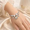 Retro Elephant Rhinestone Beaded Bracelet: Elegant Hand Jewelry for Beach Vacations