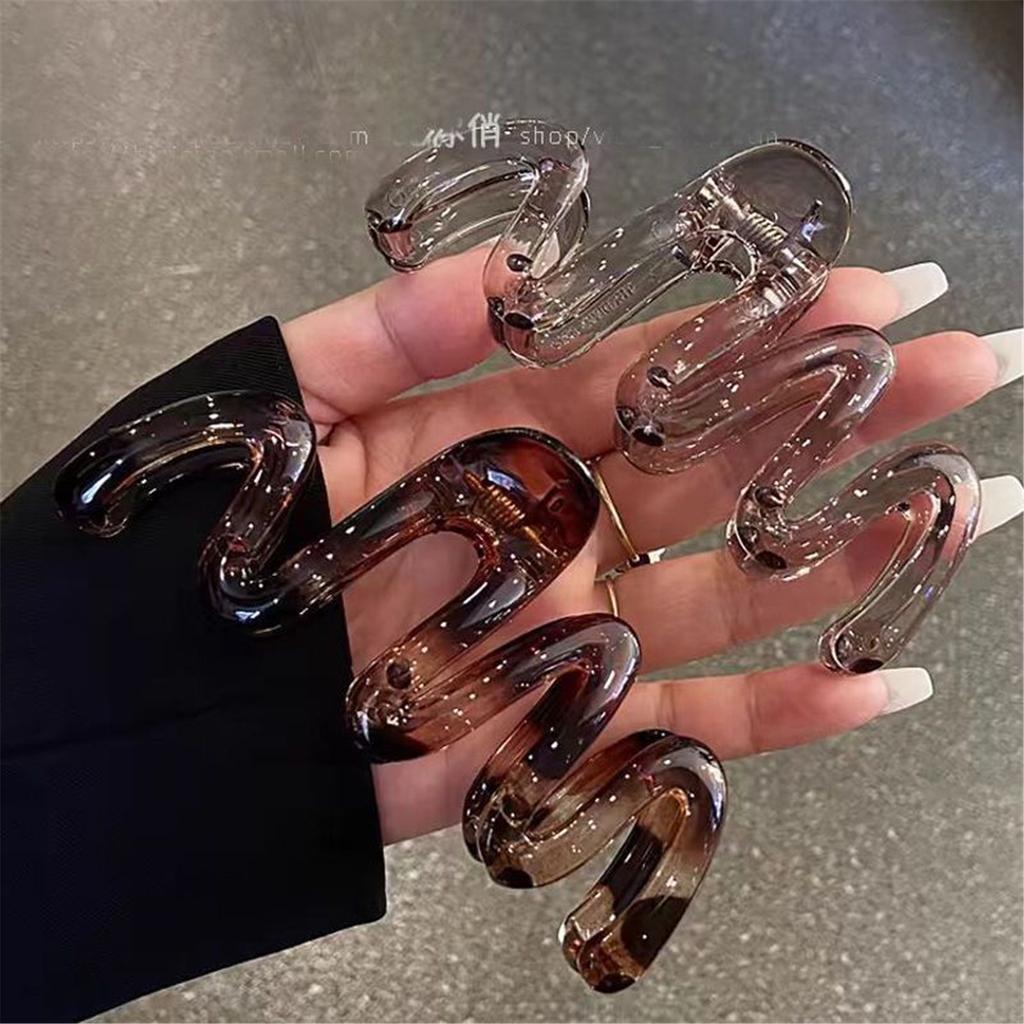 Presilha de Cabelo Garra Clipe Grande Acessório de Cabeça Presilha de Cabelo Garra Elegante Suporte de Cabelo Largo Presilhas Grampo de Cabelo Fixação Forte para Meninas