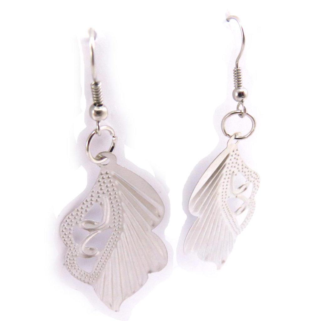 Les Trésors De Lily [J6802] - Silver 'Choreography' Earrings