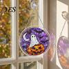 Adult Halloween Activity Acrylic Puzzle Suncatcher Window Hanging,7.87 Inch Sun Catcher Decorative Hanging Decoration Ornament, Ideal for Gifting and