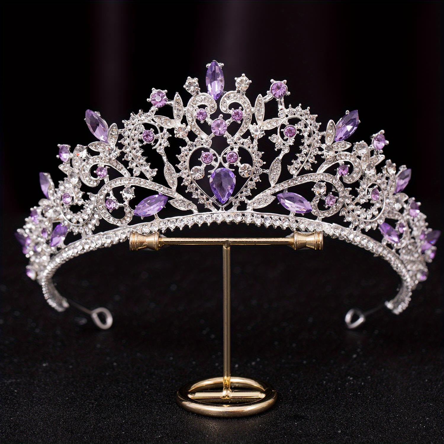 

Wedding Crystal Tiara Baroque Crown Bridal Headband Hair Decoration Bride Royal Crowns Elegant Bridal Tiara For Wedding Decor