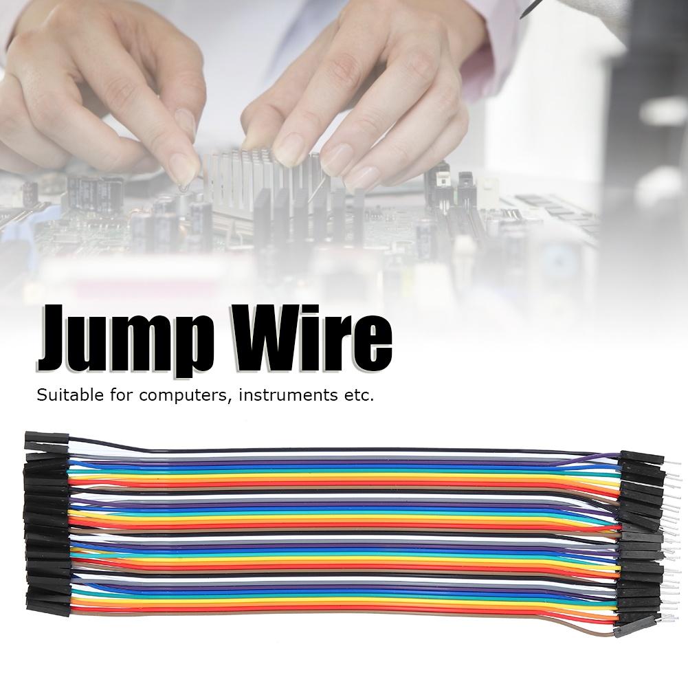 10Pcs Jump Wire Plastic Male To Female Connecting Cable for Computer Electronics 2.54mm