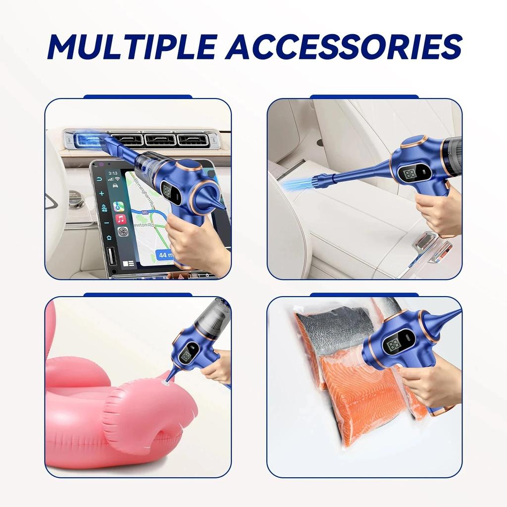 Car Vacuum Cleaner Blower Suction Two In One High Power Portable Handheld Auto Cleaning Tool
