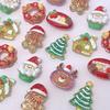 100PCS Christmas Cute Resin Flatback Slime Charms Cartoon Flatbacks for Phone Cases Nails Scrapbooking Making Decorations