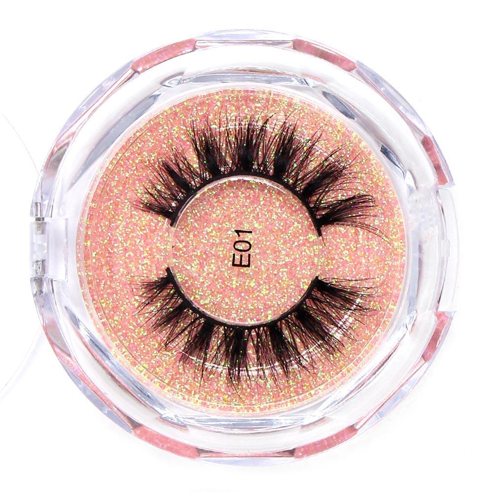 AMAOLASH Eyelashes Mink Lashes High Volume Thick False Eyelashes 3D Eyelash Extension Dramatic Soft Long Lasting Eye Lashes E01