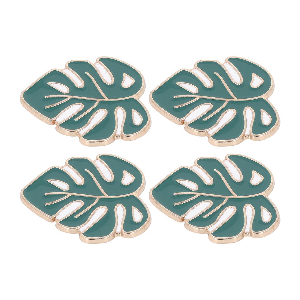 4Pcs Needle Minder Set DIY Magnet Cross Stitch Embroidery Accessories Green Leaves
