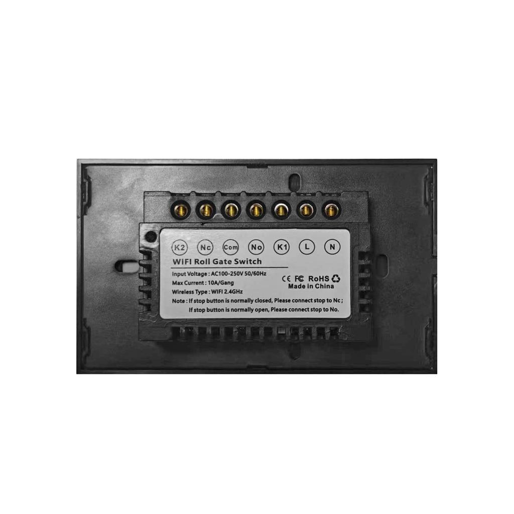 Chuyun 2026 Custom US Tuya Zigbee Touch Panel Remote Control Wall Switch Smart Single Curtain Switch