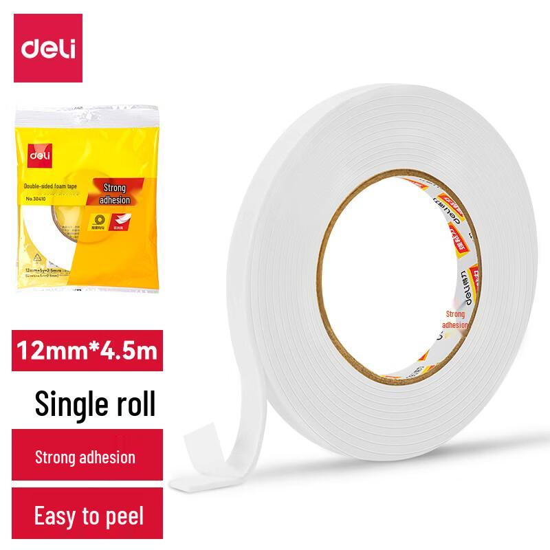 Deli 30410 Double-Sided Tape белый