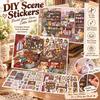 1 Set Peel And Stick Scene Sticker 2.5D Layered Stress Relief Craft Toy  Scrapbooking Journaling