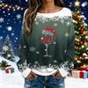 Christmas Sweatshirts For Women Knit Sweater Cute Shirt Fall Crewneck Pullover Tops