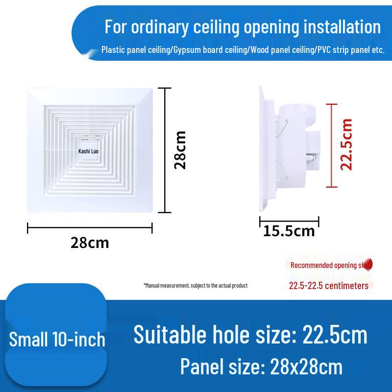 Silent Ceiling Mount Exhaust Fan for Bathroom and Bedroom