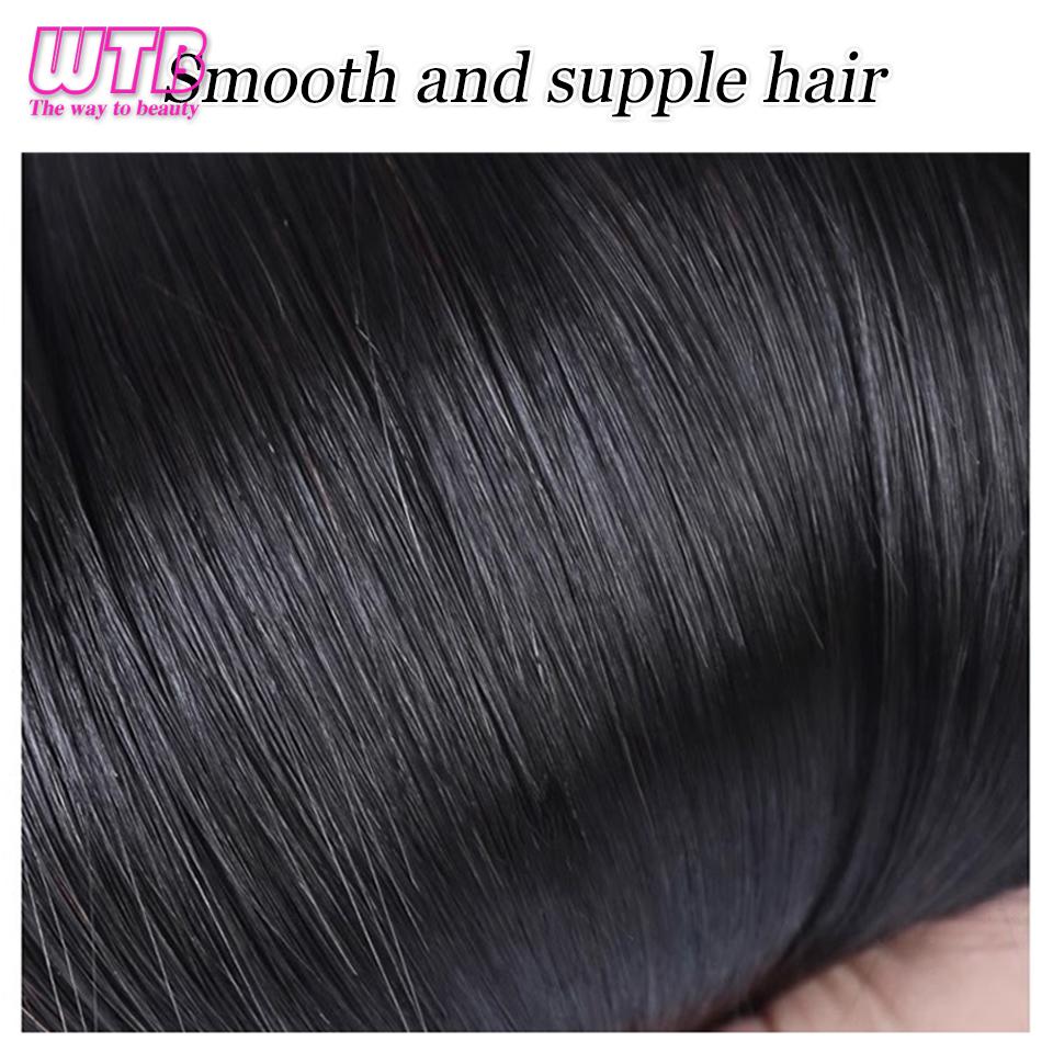 WTB syntetisk vann krusning hårforlengelse parykk fluffy bølget krøllete hår Naturlig usynlig parykk kvinne