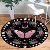 Bohemian Moon Phase Butterfly Wall Art DecorRound Non-Slip chair mat chair carpet for office Rugs for Office Decor Gift For Valentine's Day Mother's D